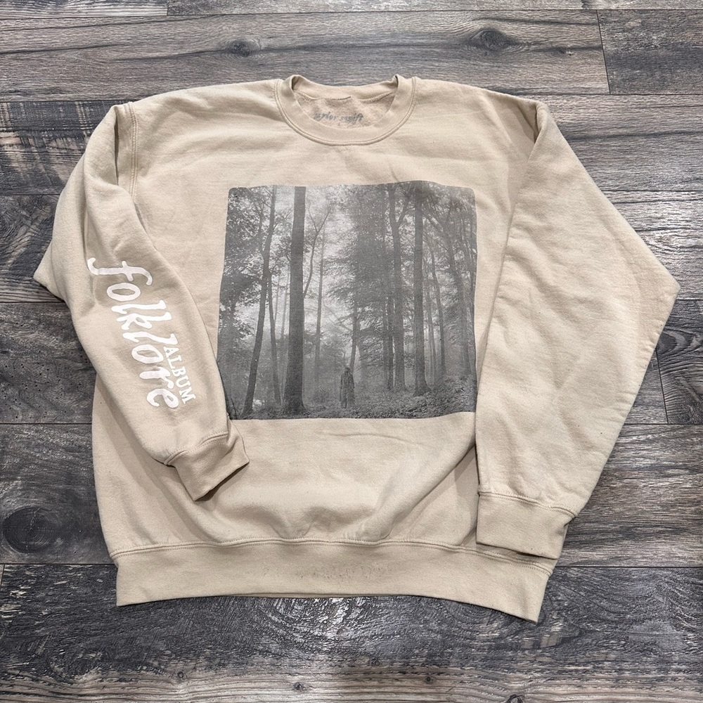 Taylor Swift Folklore Sweatshirt Large - Picture 1 of 4